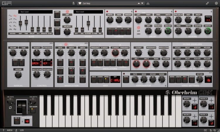 Save 50% on Oberheim OB-X synthesizer by GForce Software Save 50% on Oberheim OB-X synthesizer by GForce Software