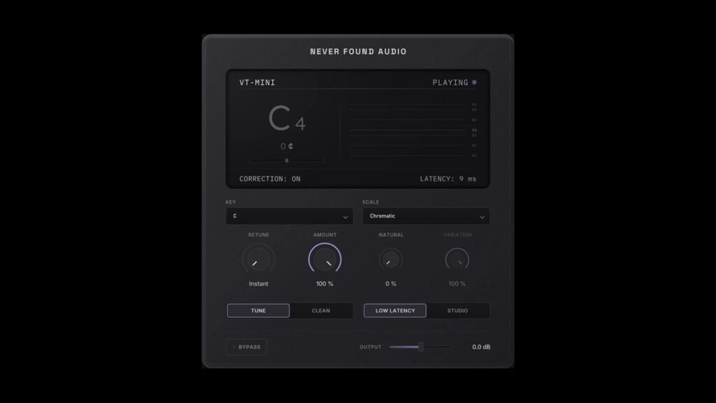 VT-Mini vocal tuner effect plugin by Never Found