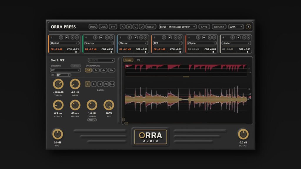 Orra Audio updates Press multi-engine compressor plugin to v1.2.0 Orra Audio updates Press multi-engine compressor plugin to v1.2.0