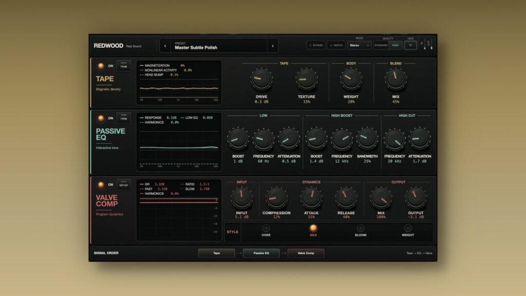 Rast Sound releases Redwood analog color rack effect plugin Rast Sound releases Redwood analog color rack effect plugin