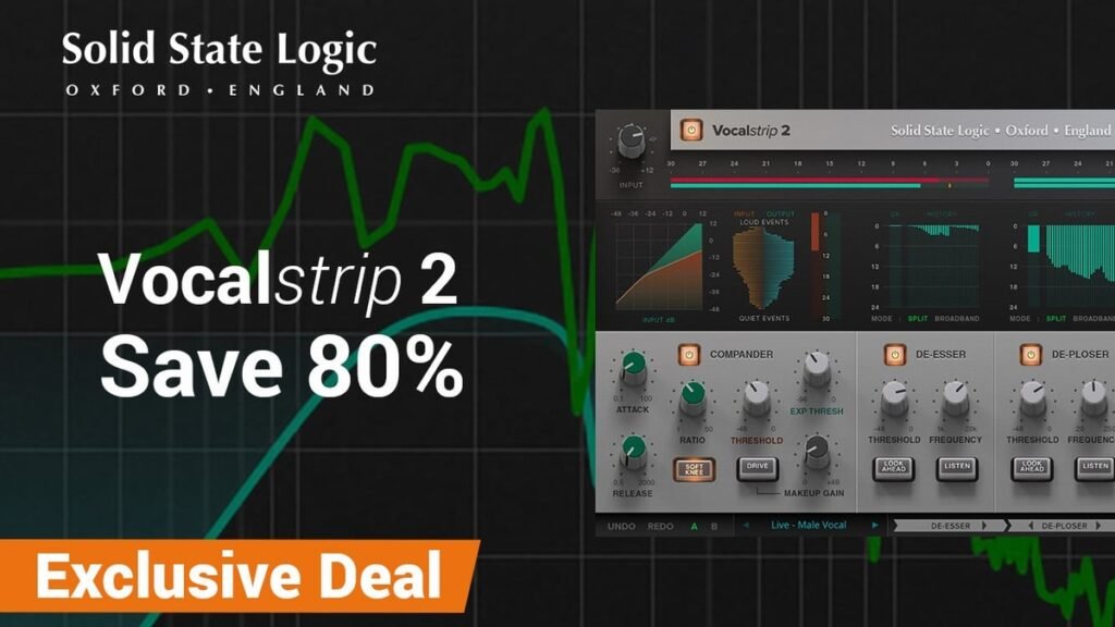 SSL Native Vocalstrip 2 effect plugin on sale for $19.99 USD! SSL Native Vocalstrip 2 effect plugin on sale for $19.99 USD!