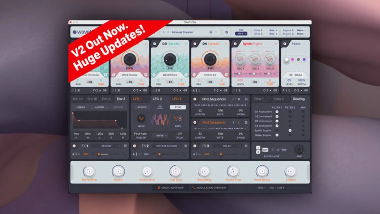 Wavea updates Flite hybrid instrument to V2 with 200+ new features Wavea updates Flite hybrid instrument to V2 with 200+ new features