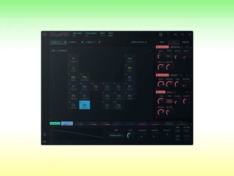 Colapso is a synth that plays the periodic table – somehow Colapso is a synth that plays the periodic table – somehow