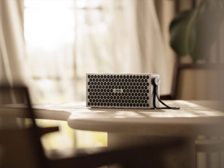 Meet the Loewe neo, a high-end portable speaker with built-in ambient lighting