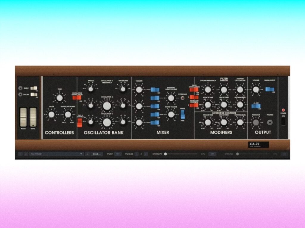 Fancy a free Minimoog Model D emulation plugin? Idle Foundry's CA-72 has got you covered